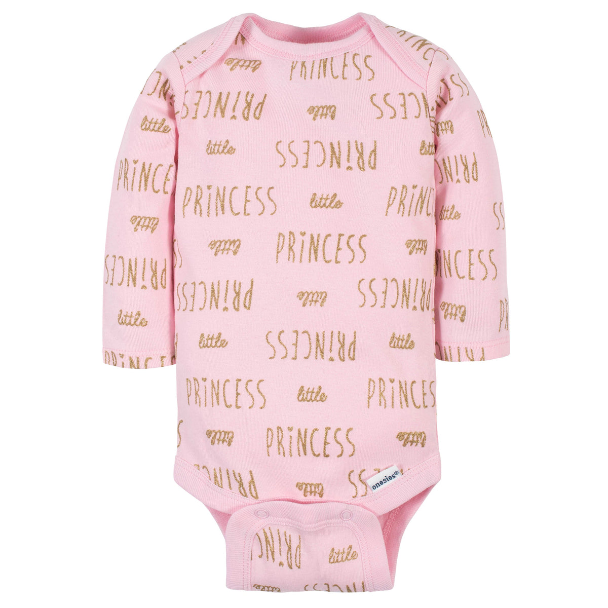 6-Pack Baby Girls Princess Long Sleeve Onesies Bodysuits, additional view 6