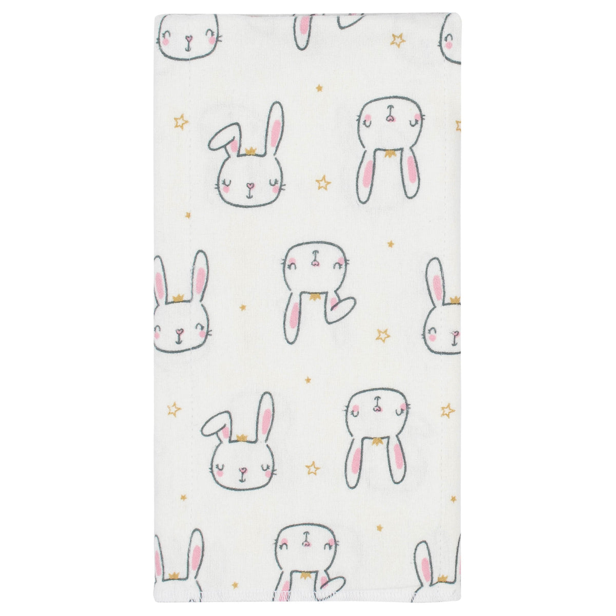 8-Pack Baby Girls Princess Flannel Burp Cloths, additional view 1