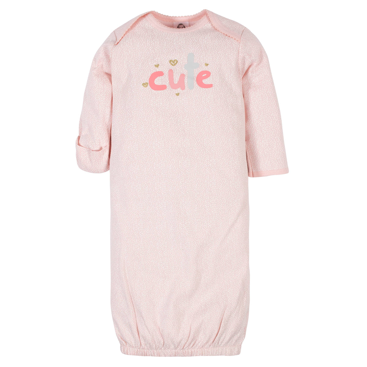4-Pack Baby Girls Bear Gowns, additional view 3