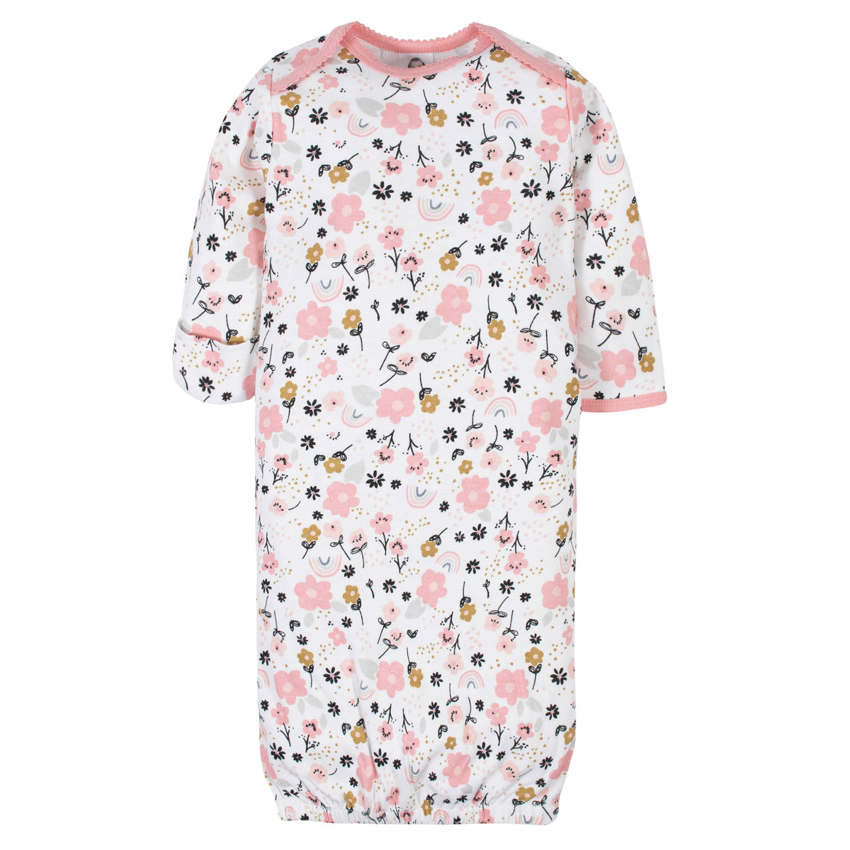 4-Pack Baby Girls Bear Gowns, additional view 4