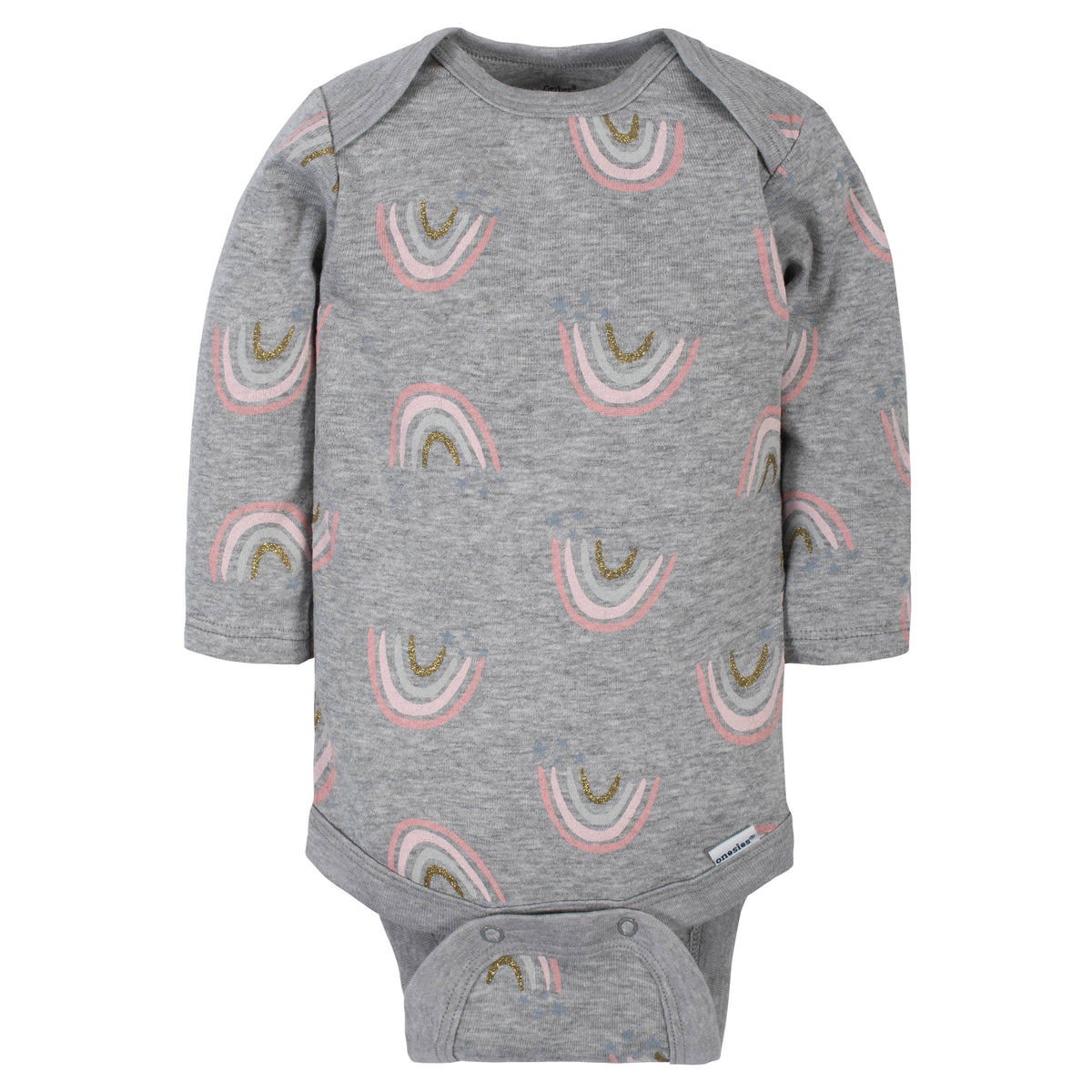 6-Pack Baby Girls Bear Long Sleeve Onesies Bodysuits, additional view 2