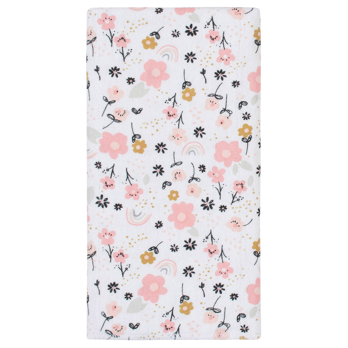 8-Pack Baby Girls Bear Flannel Burp Cloths, additional view 3