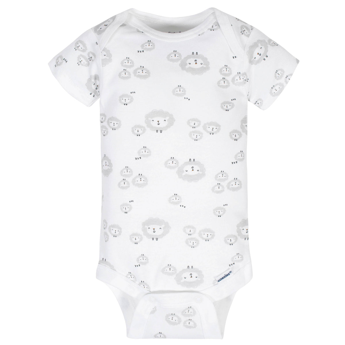 8-Pack Baby Neutral Sheep Short Sleeve Onesies Bodysuits, additional view 5