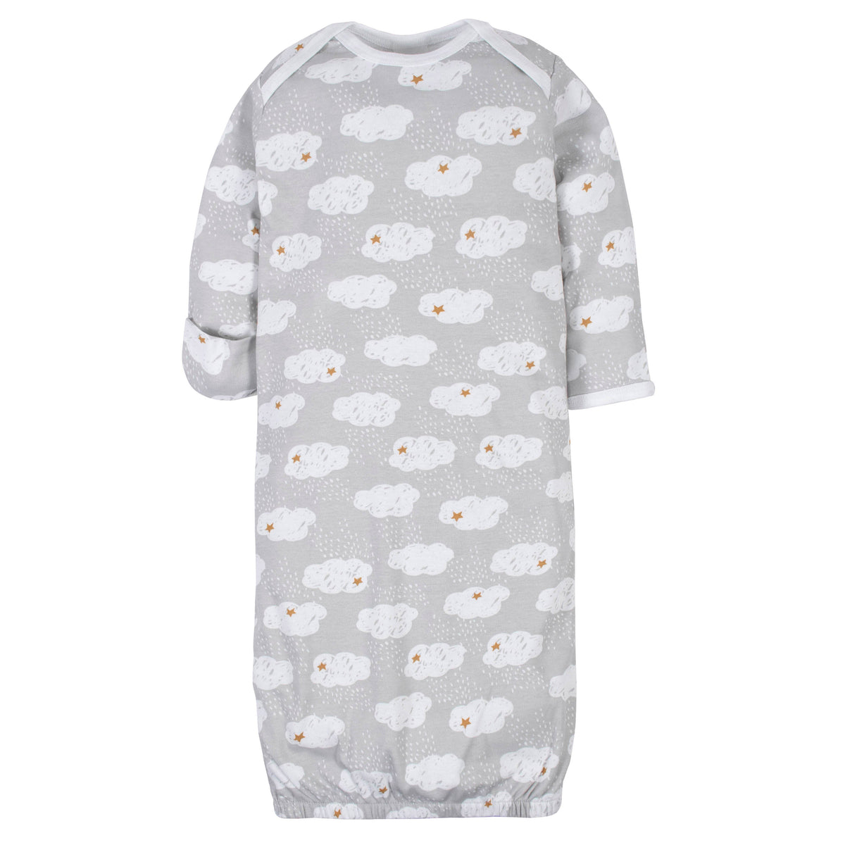 4-Pack Baby Neutral Sheep Gowns, additional view 3