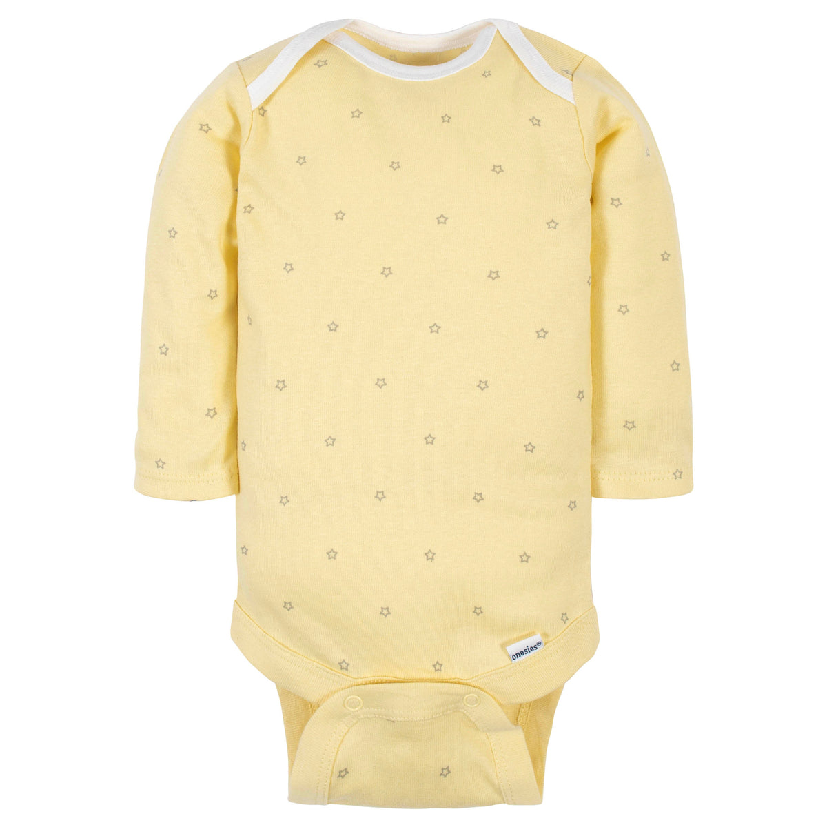 6-Pack Baby Neutral Words Long Sleeve Onesies Bodysuits, additional view 3