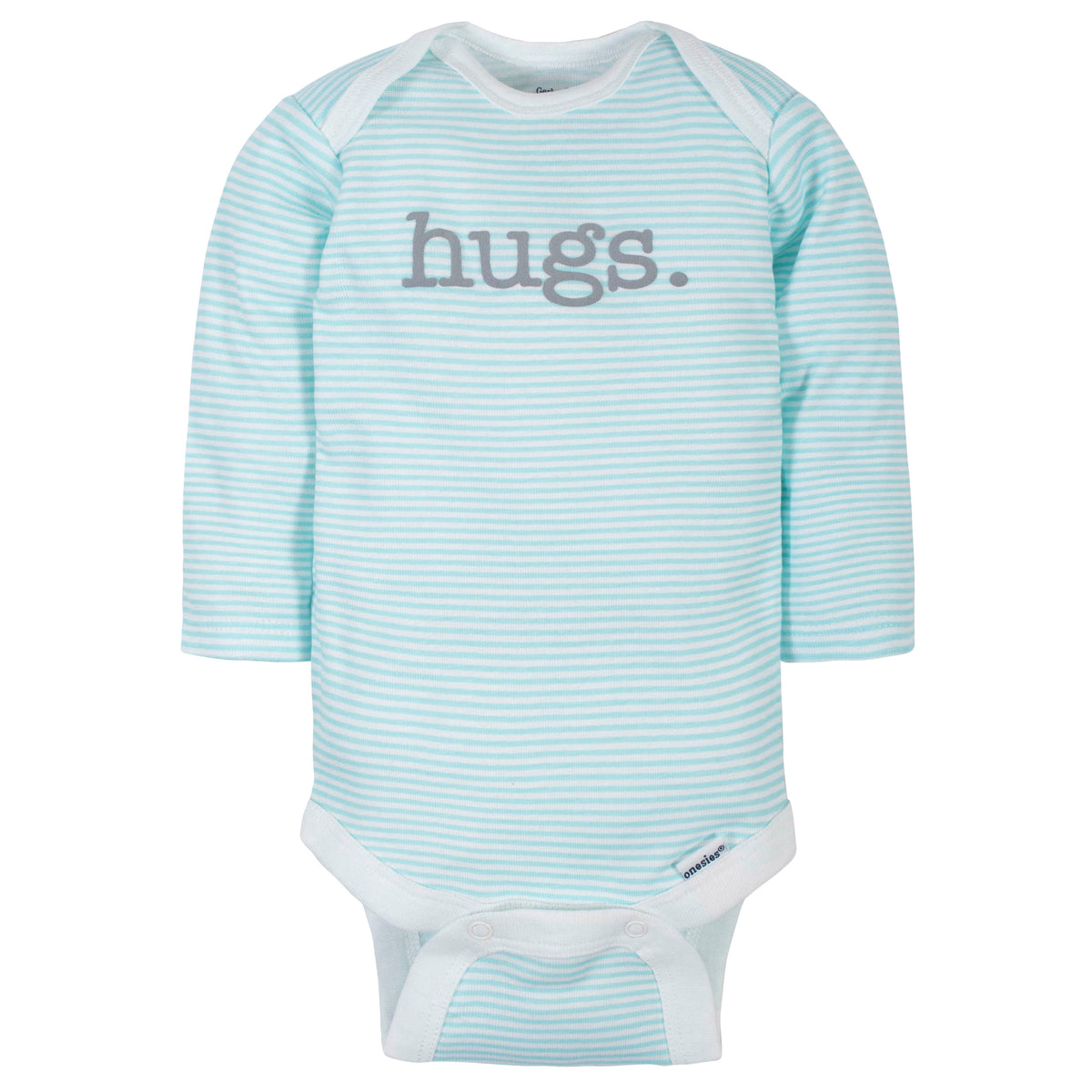6-Pack Baby Neutral Words Long Sleeve Onesies Bodysuits, additional view 4