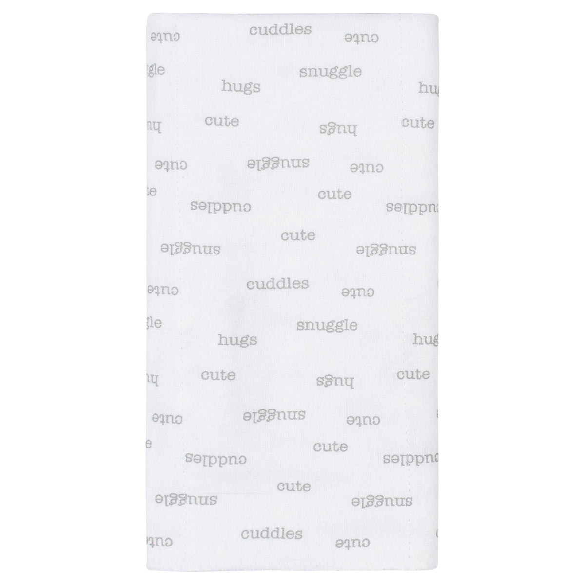 8-Pack Baby Neutral Hugs Flannel Burp Cloths, additional view 3