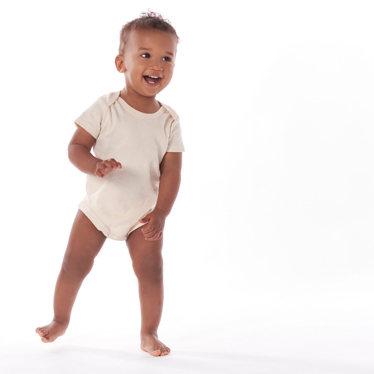 5-Pack Natural Premium Short Sleeve Onesies Bodysuits, lifestyle photo 2