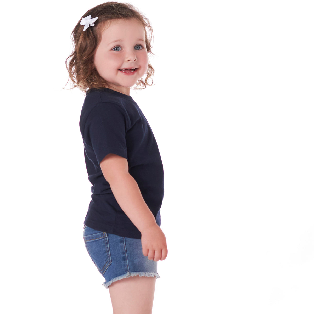 5-Pack Navy Short Sleeve Premium Tees, lifestyle photo 2