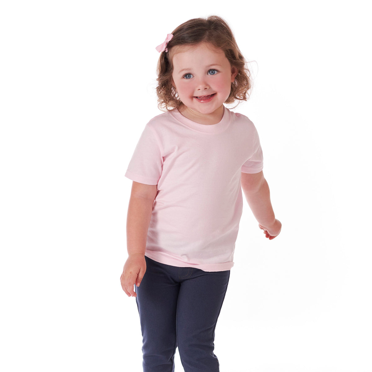 5-Pack Light Pink Short Sleeve Premium Tees, lifestyle photo 3
