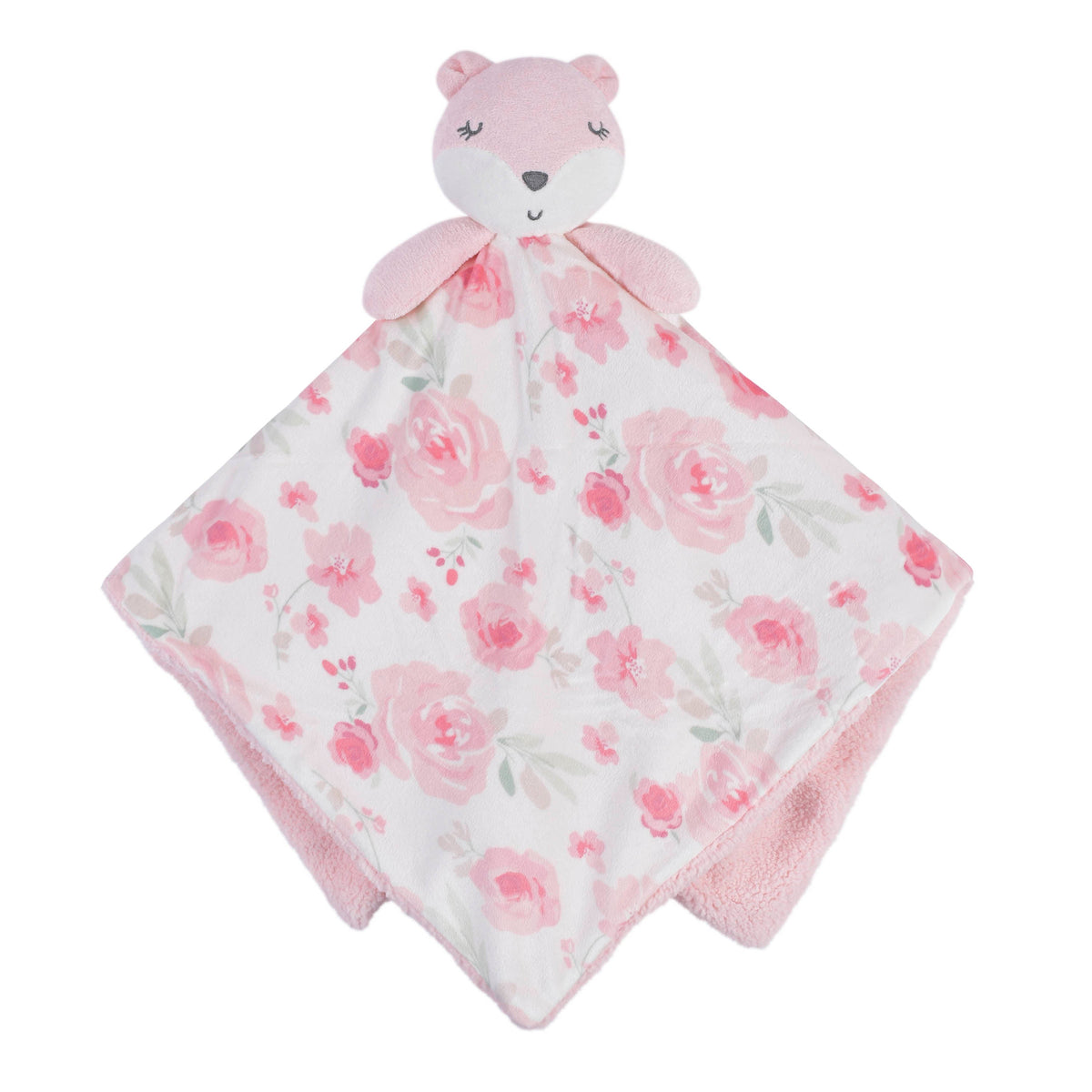 2-Piece Baby Girls Fox Plush Blanket & Security Blanket Set, additional view 3