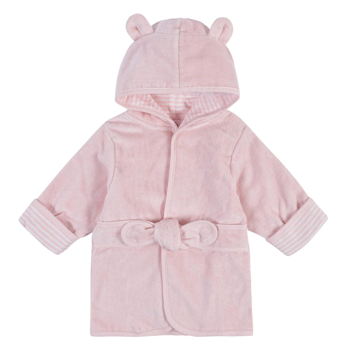 10-Piece Baby Girls Fox Hooded Towel, Robe, & Washcloths Set, additional view 3