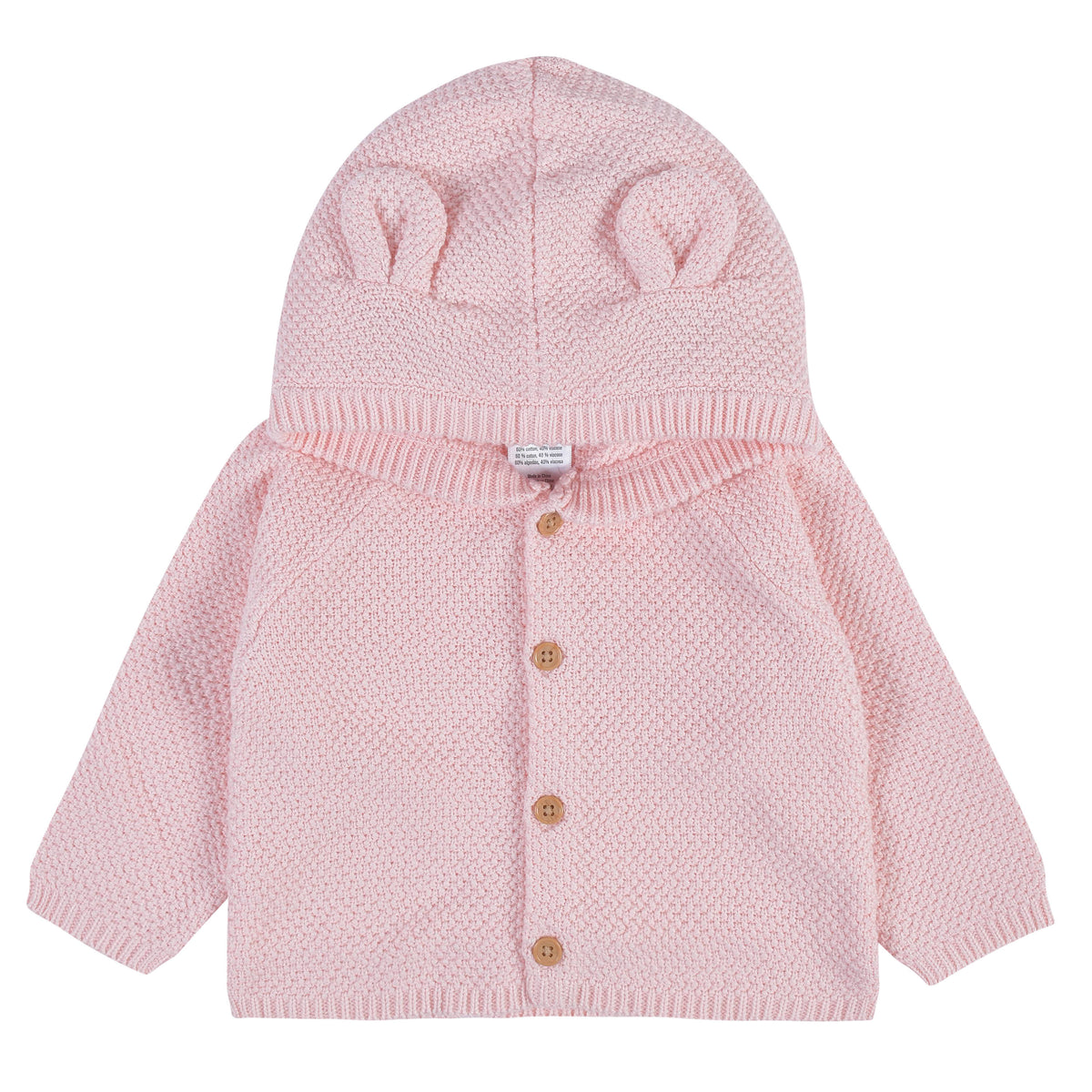 3-Piece Baby Girls Pink Knit Outfit & Blanket Set, additional view 3