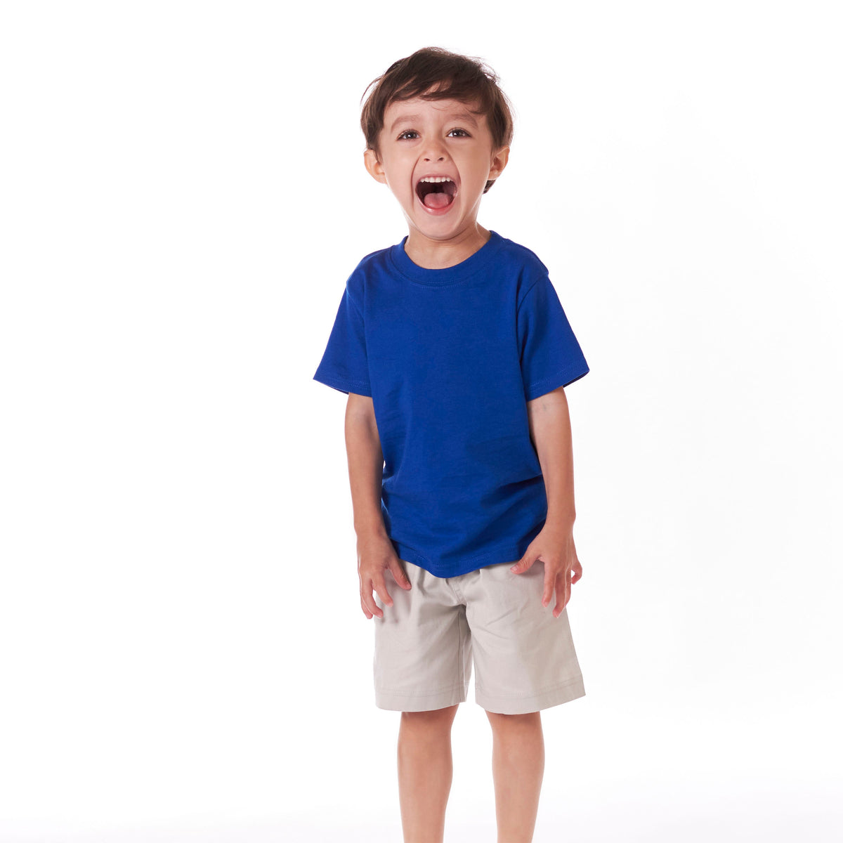 5-Pack Royal Blue Short Sleeve Premium Tees, lifestyle photo 2