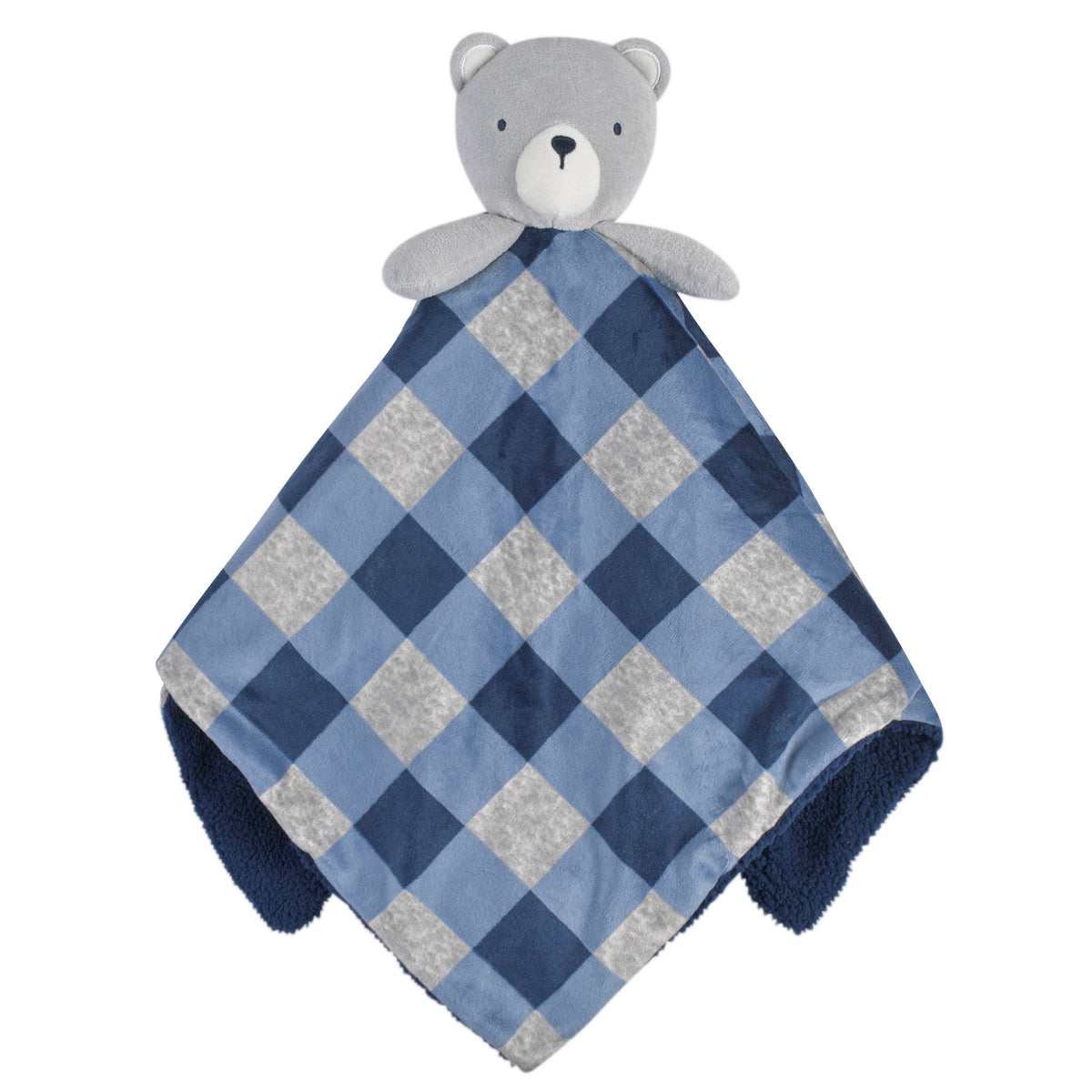 2-Piece Baby Boys Bear Plush Blanket & Security Blanket Set, additional view 3