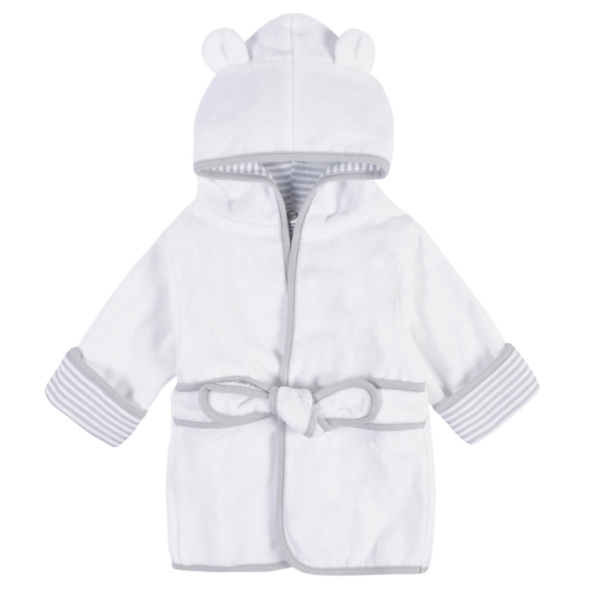 10-Piece Baby Boys Bear Hooded Towel, Robe, & Washcloths Set, additional view 3