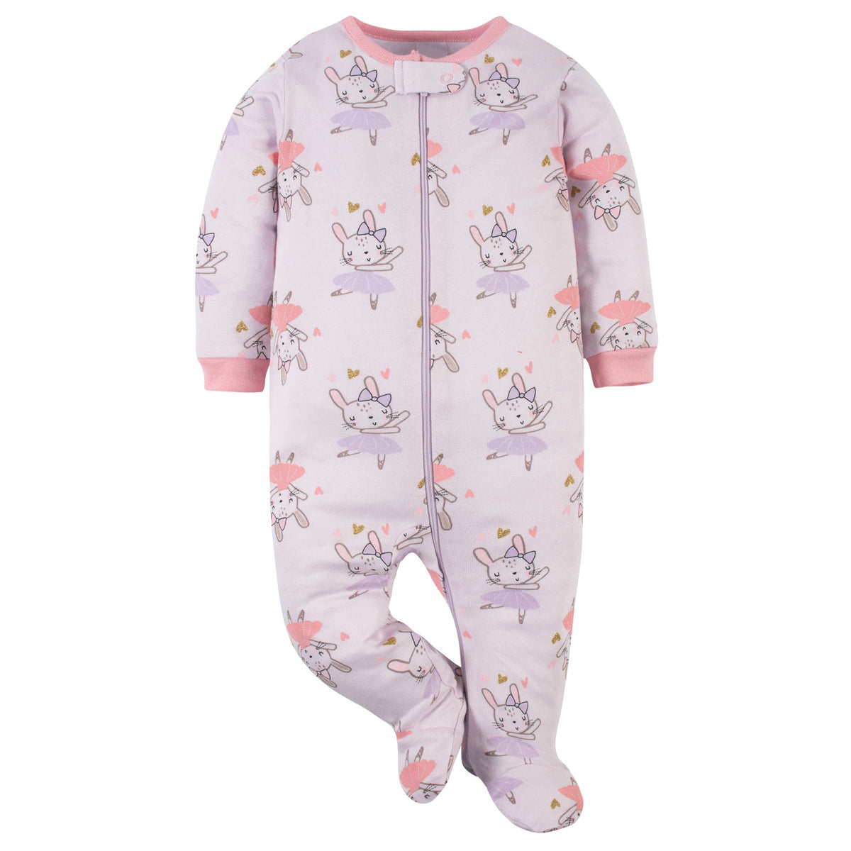 4-Piece Baby Girls Bunny Ballerina Outfit Set, additional view 4