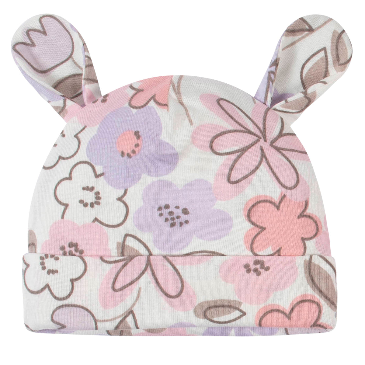 8-Piece Baby Girls Bunny Caps & Mittens Set, additional view 1