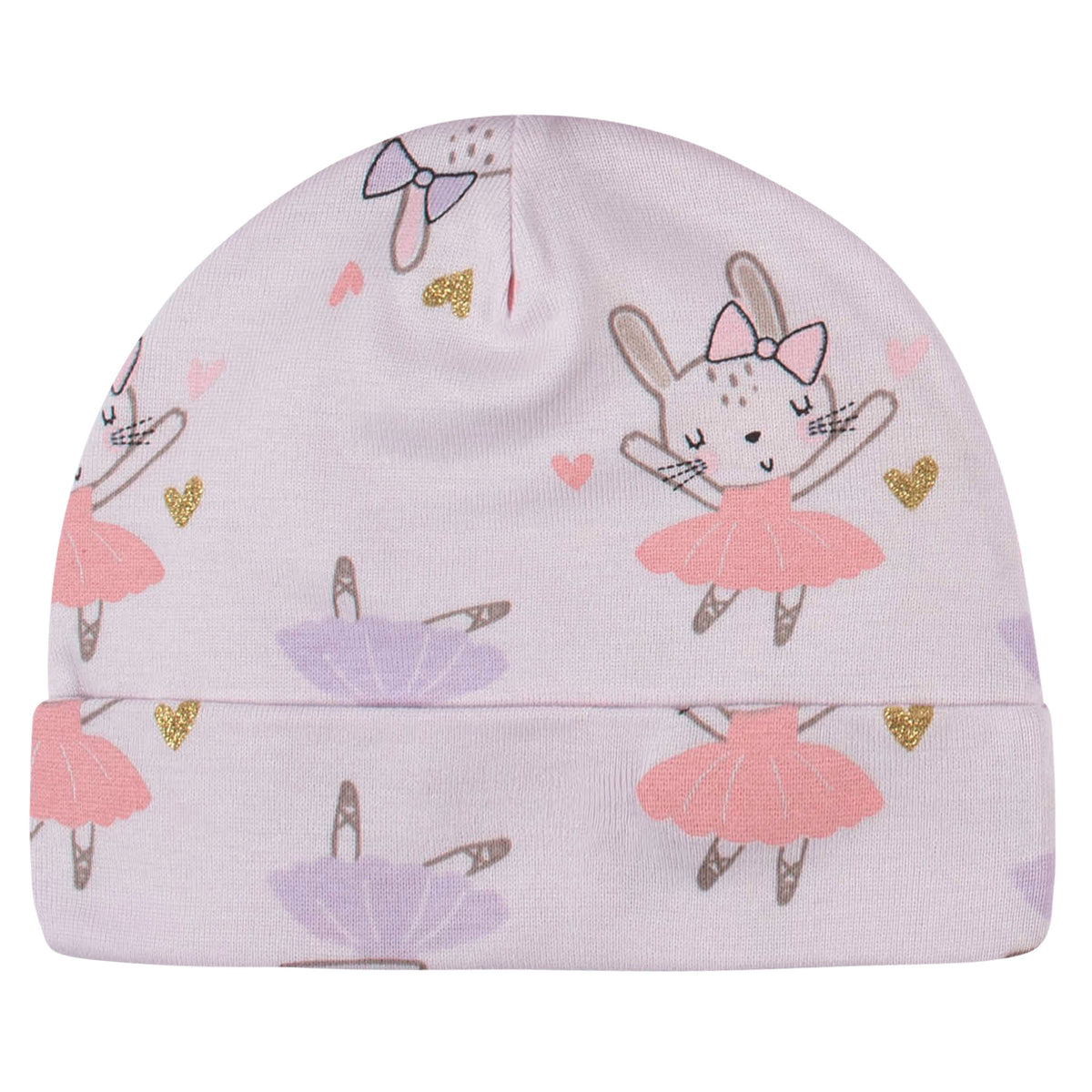 8-Piece Baby Girls Bunny Caps & Mittens Set, additional view 3, view 4