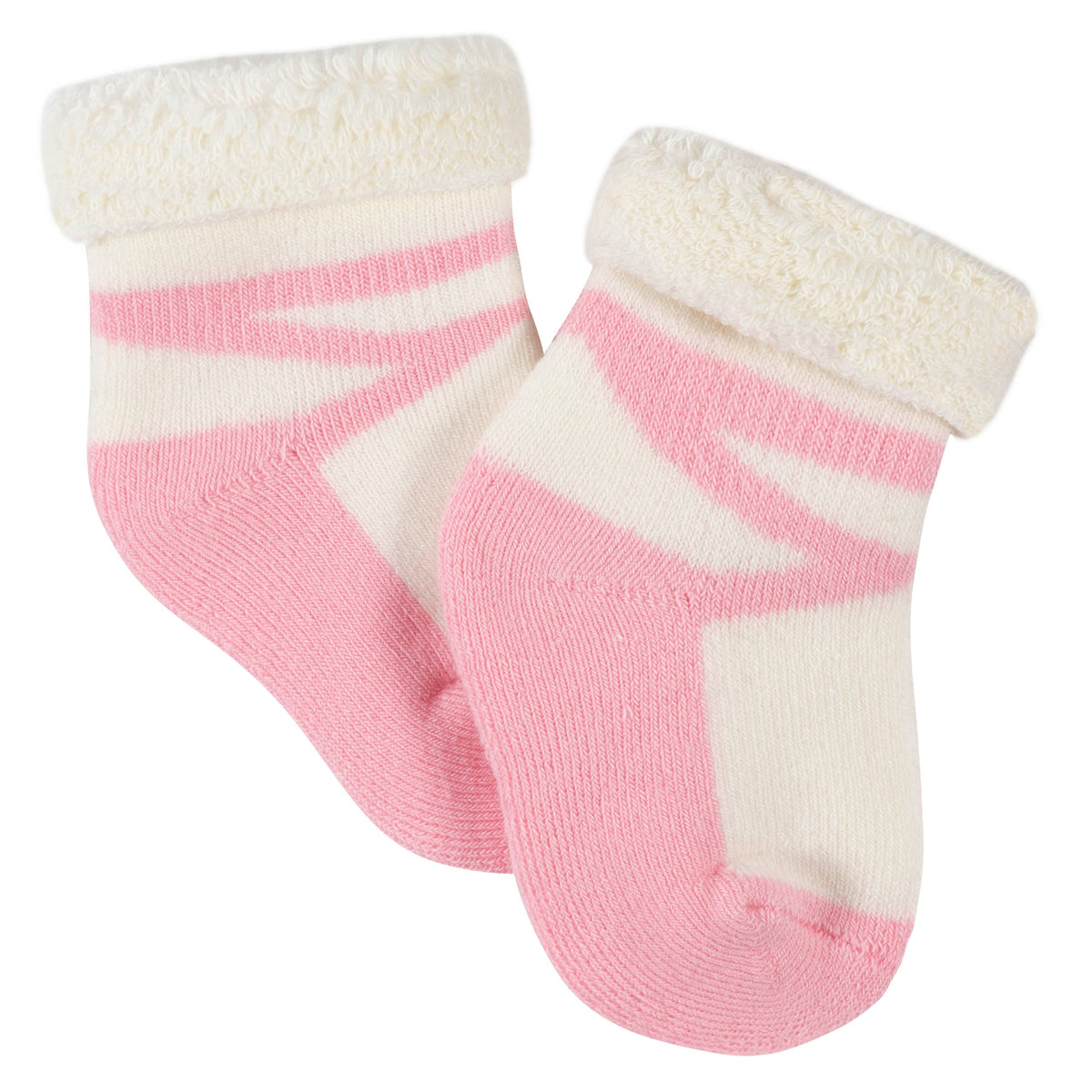 6-Pack Baby Girls Bunny Ballerina Wiggle-Proof Terry Bootie Socks, additional view 2