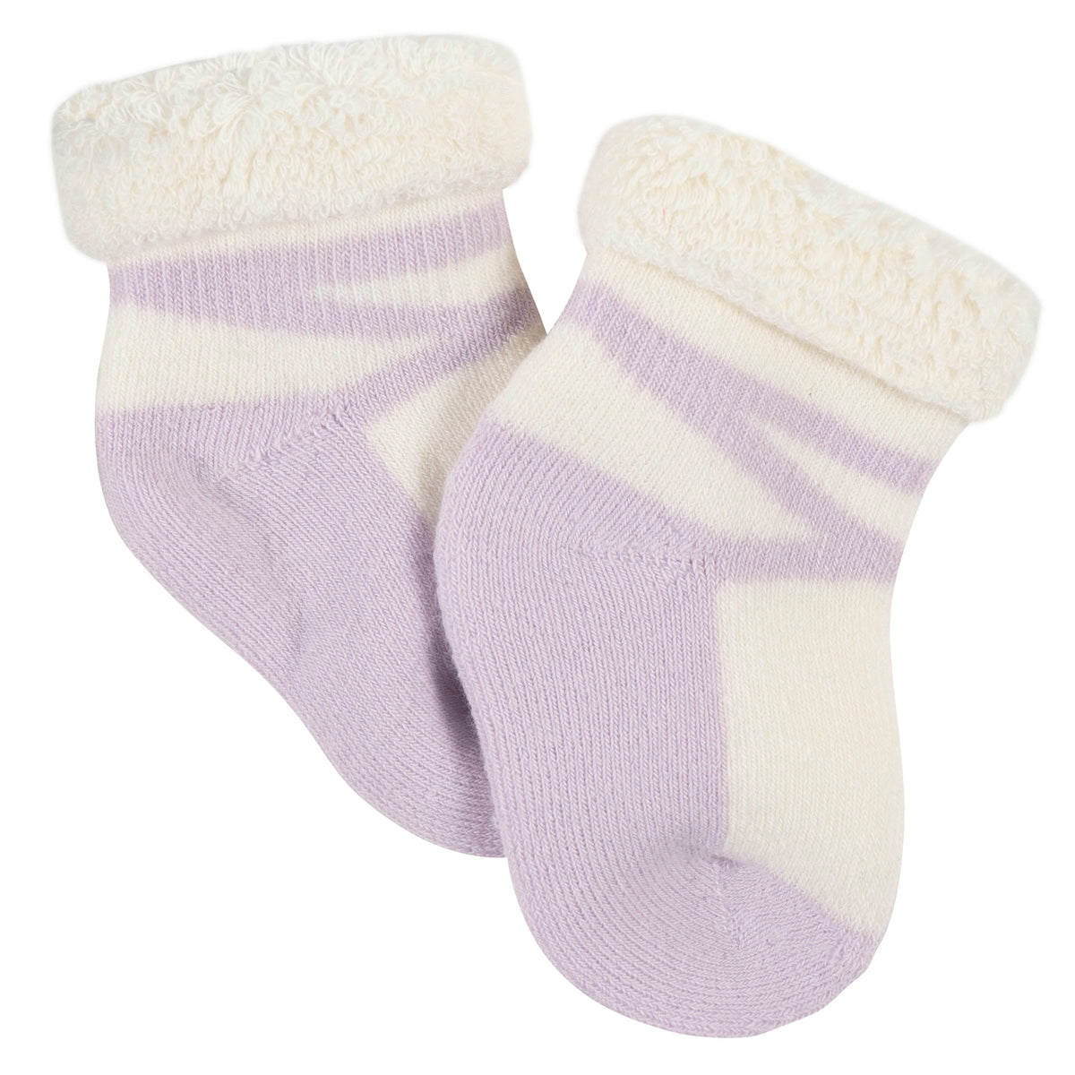 6-Pack Baby Girls Bunny Ballerina Wiggle-Proof Terry Bootie Socks, additional view 3