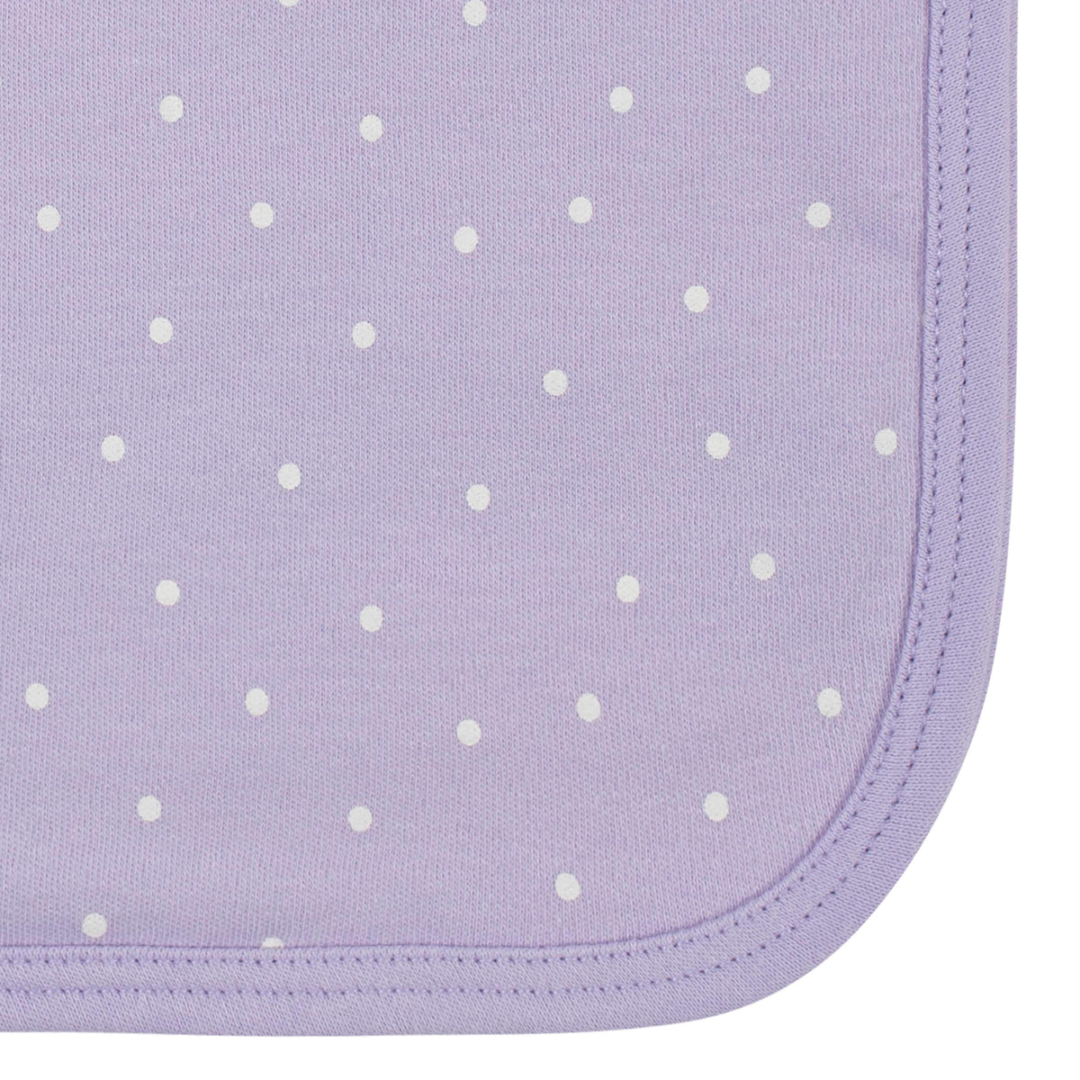 4-Pack Baby Girls Bunny Ballerina Terry Burp Cloths, close-up detail 2