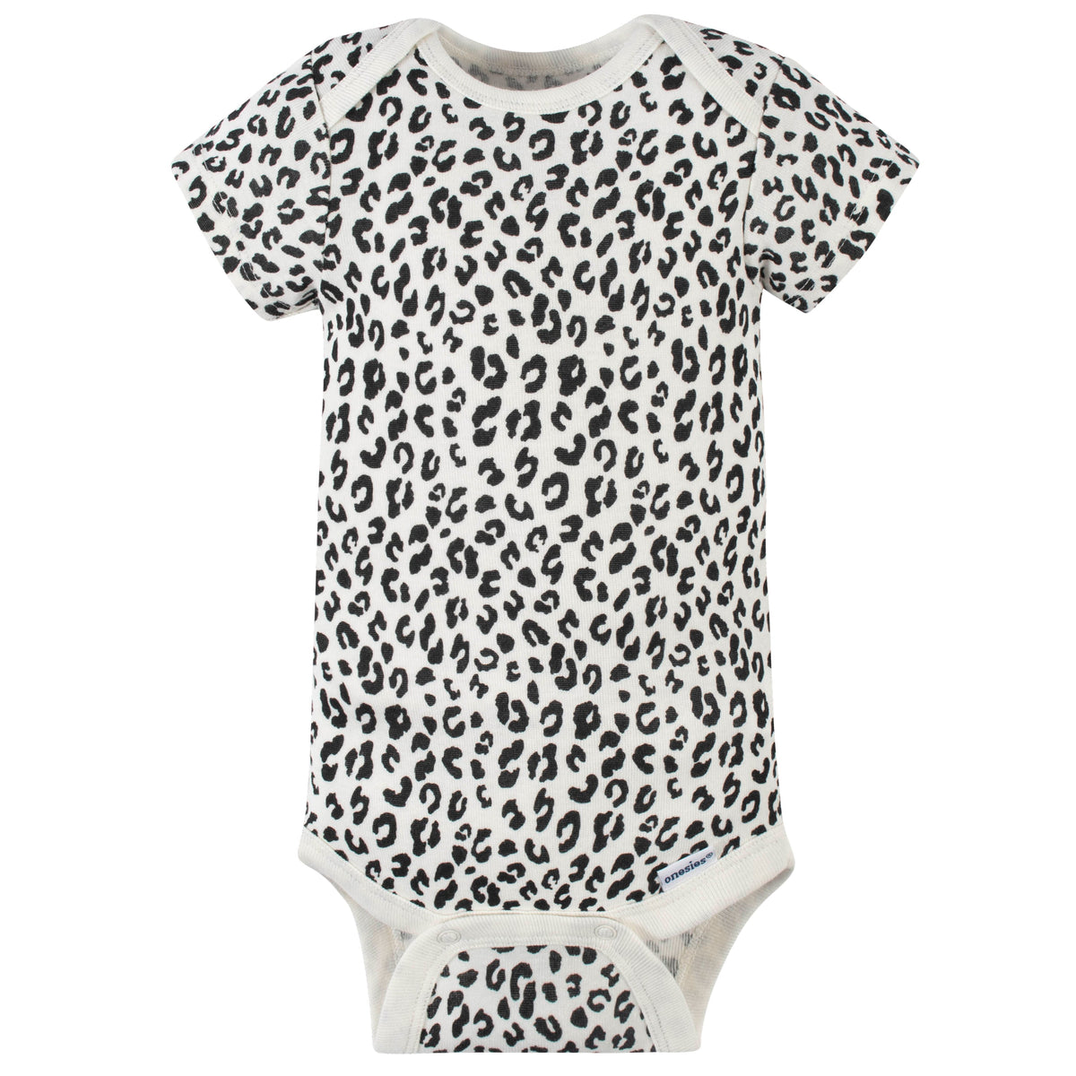 8-Pack Baby Girls Leopard Short Sleeve Onesies Bodysuits, additional view 2