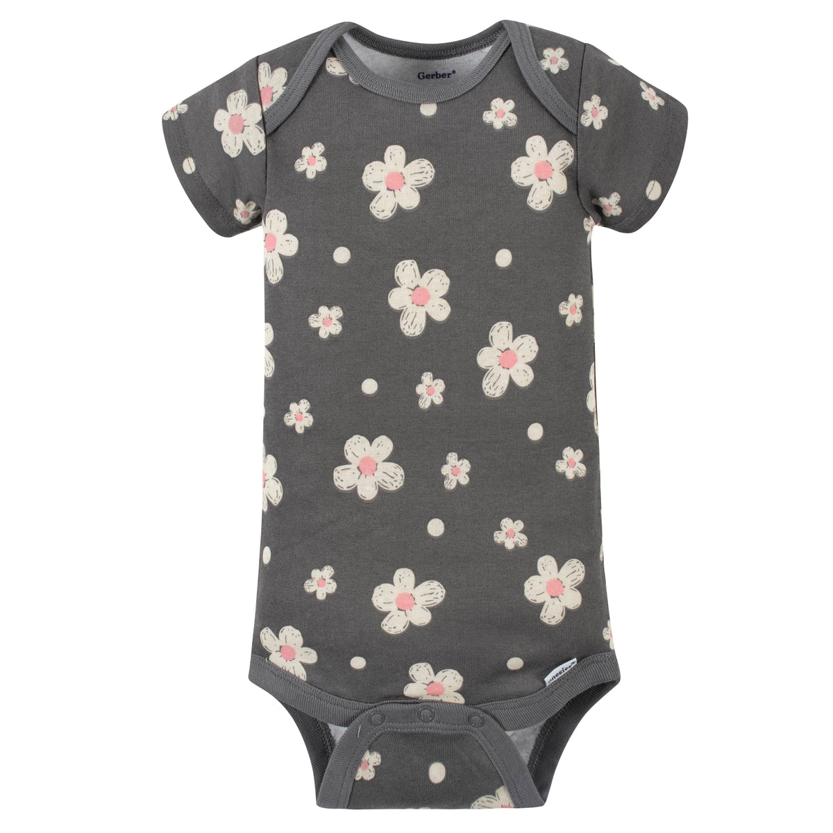 8-Pack Baby Girls Leopard Short Sleeve Onesies Bodysuits, additional view 4