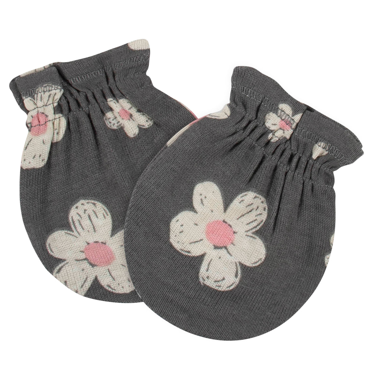 4-Pack Baby Girls Leopard No Scratch Mittens, additional view 3