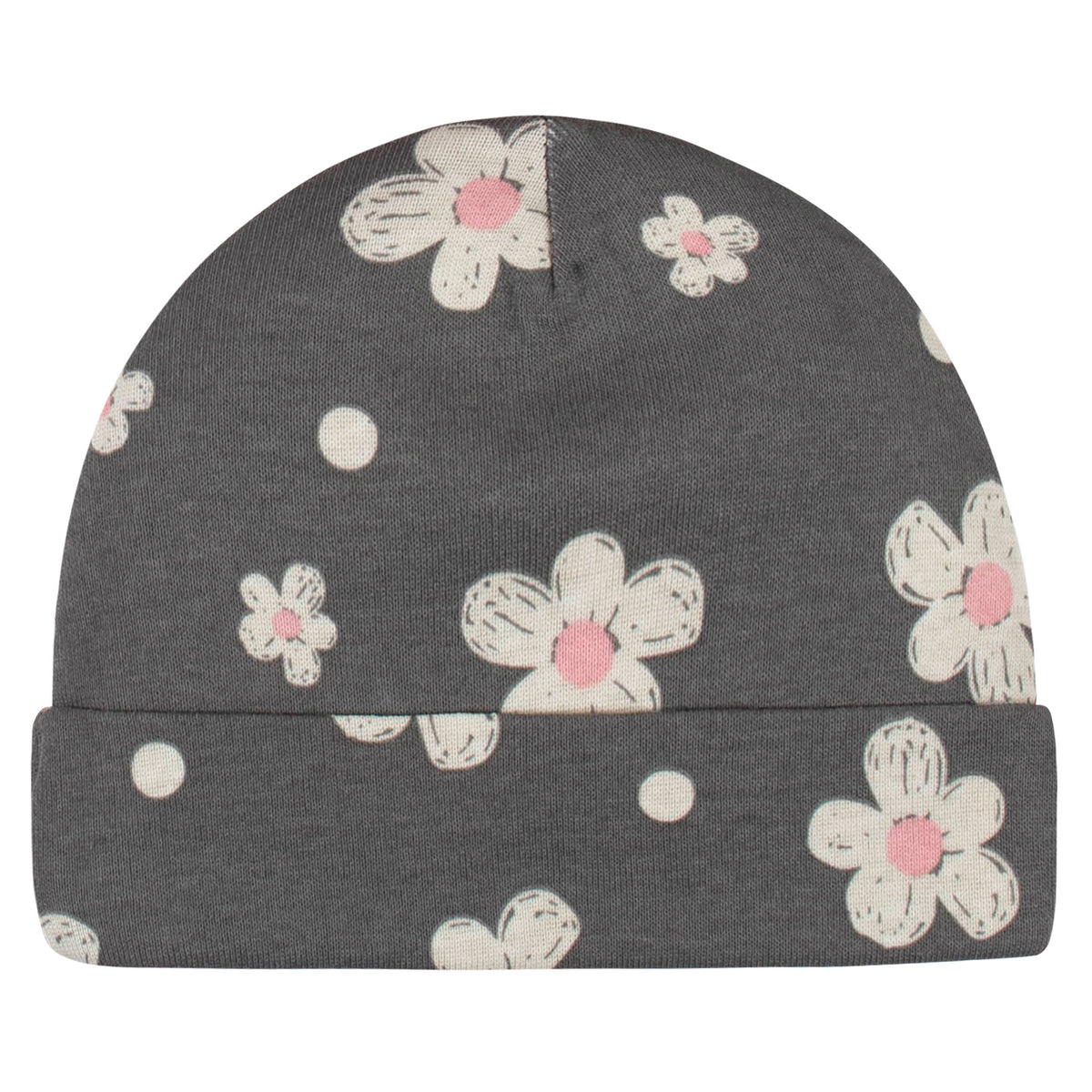 4-Pack Baby Girls Leopard Caps, additional view 3