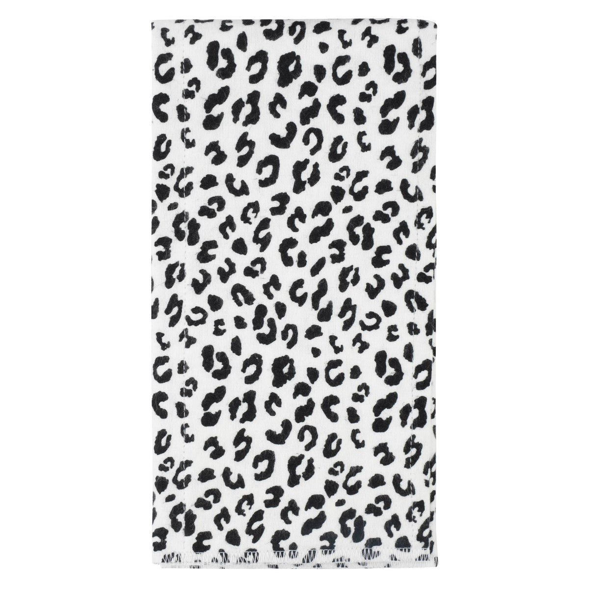 4-Pack Baby Girls Leopard Flannel Burp Cloths, additional view 2