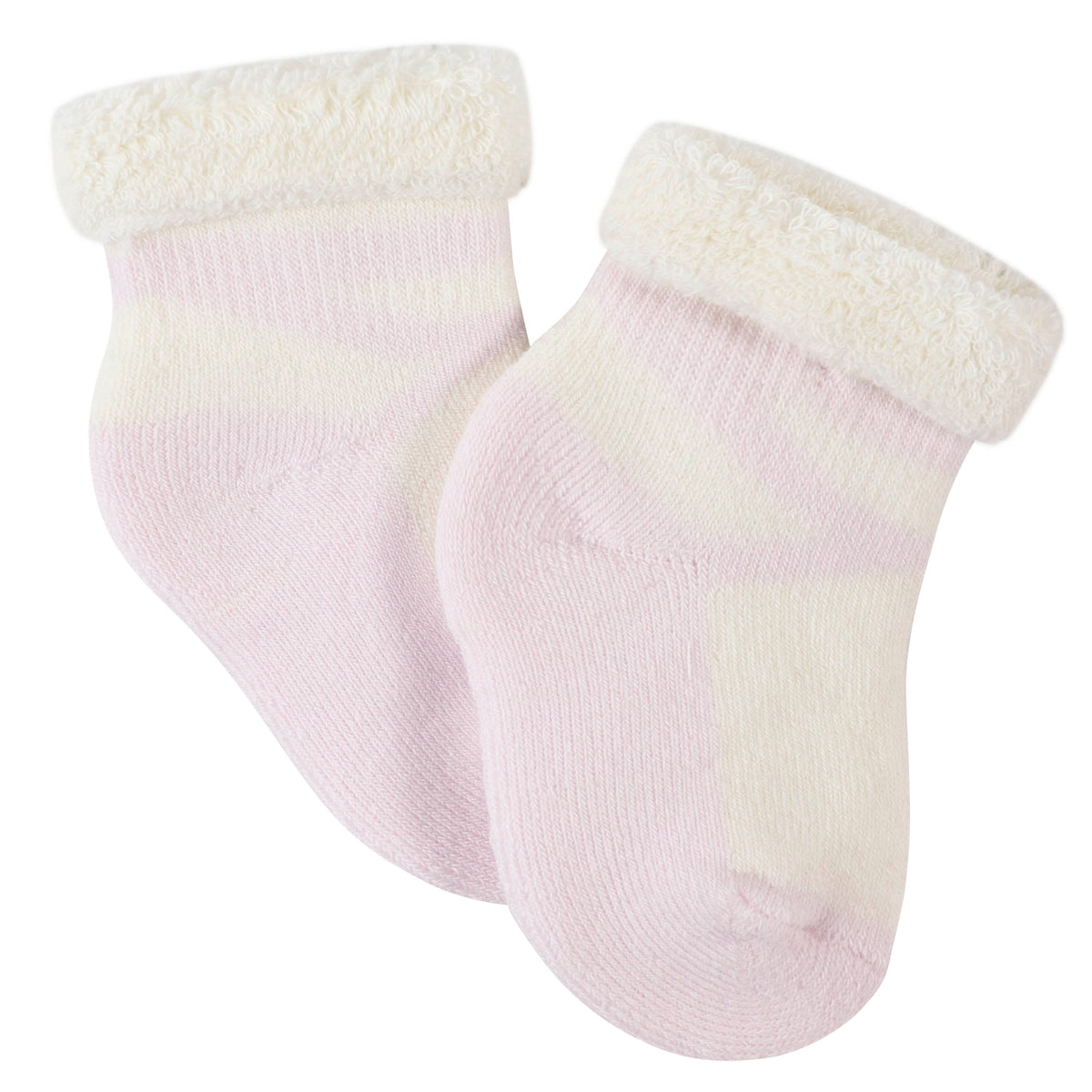 6-Pack Baby Girls Princess Wiggle-Proof Terry Bootie Socks, additional view 3