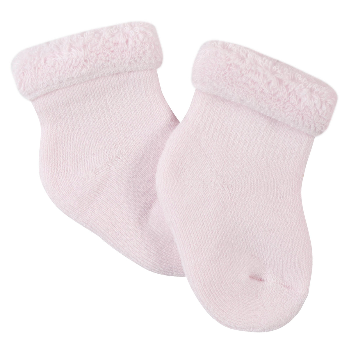 6-Pack Baby Girls Princess Wiggle-Proof Terry Bootie Socks, additional view 5