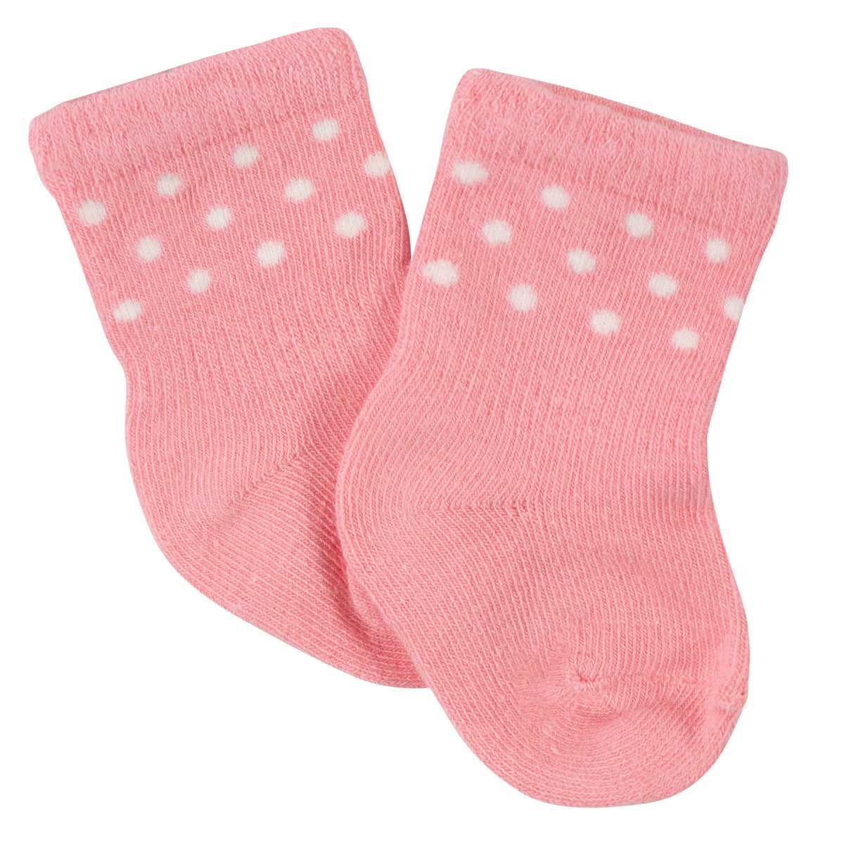 6-Pack Baby Girls Princess Wiggle-Proof Jersey Crew Socks, additional view 5