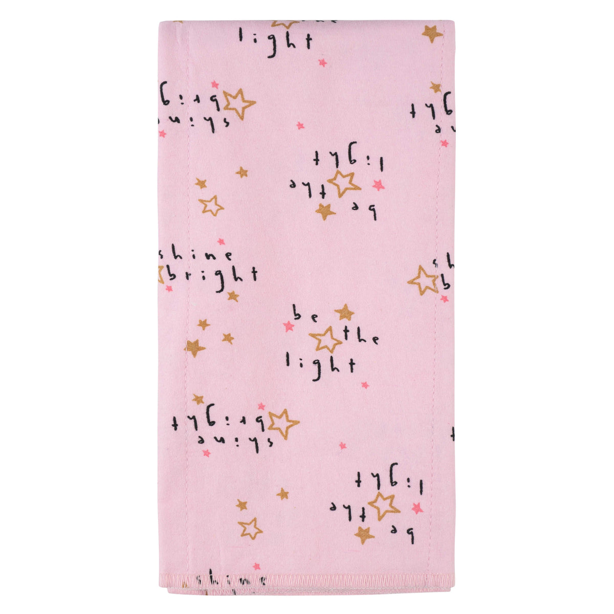 4-Pack Baby Girls Princess Flannel Burp Cloths, additional view 3