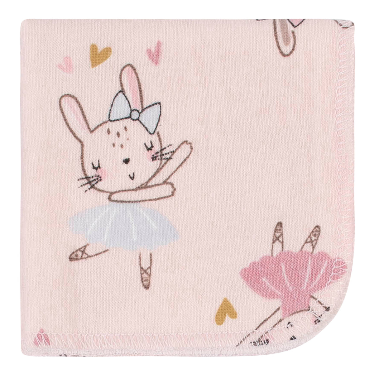 10-Pack Baby Girls Bunny Washcloths, additional view 3