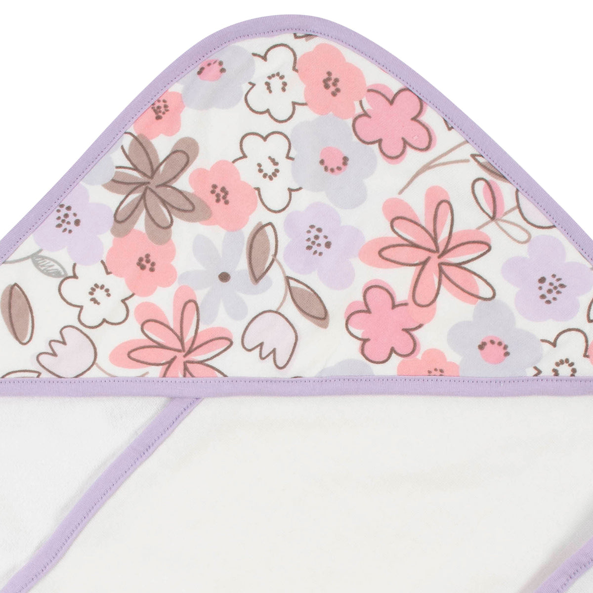 2-Pack Baby Girls Bunny Hooded Towels, close-up detail 2