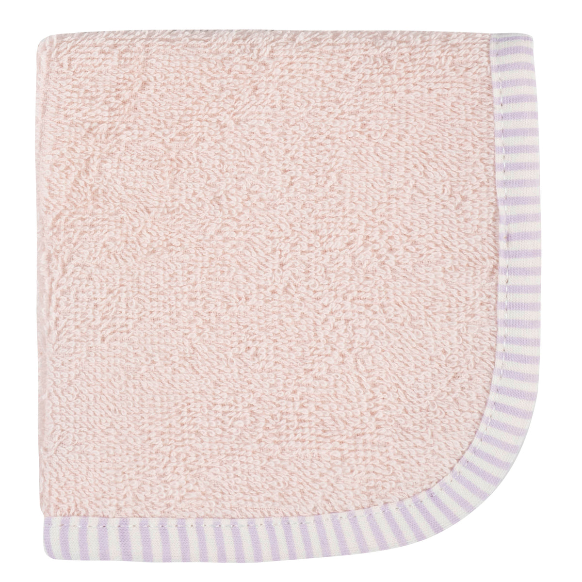 4-Pack Pink & Ivory Woven Washcloths, additional view 2