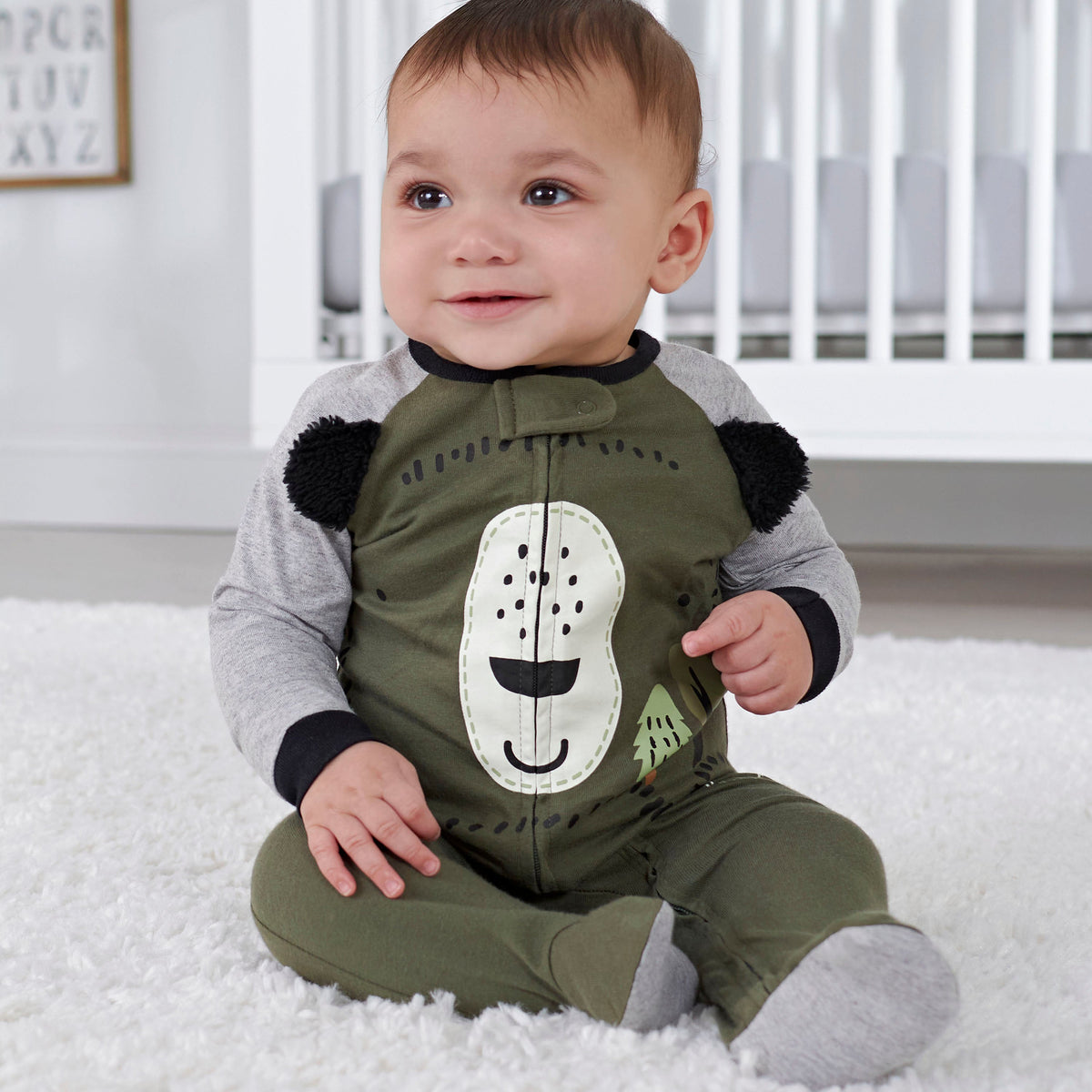 4-Pack Baby Boys Bear Sleep 'N Plays, lifestyle photo 1