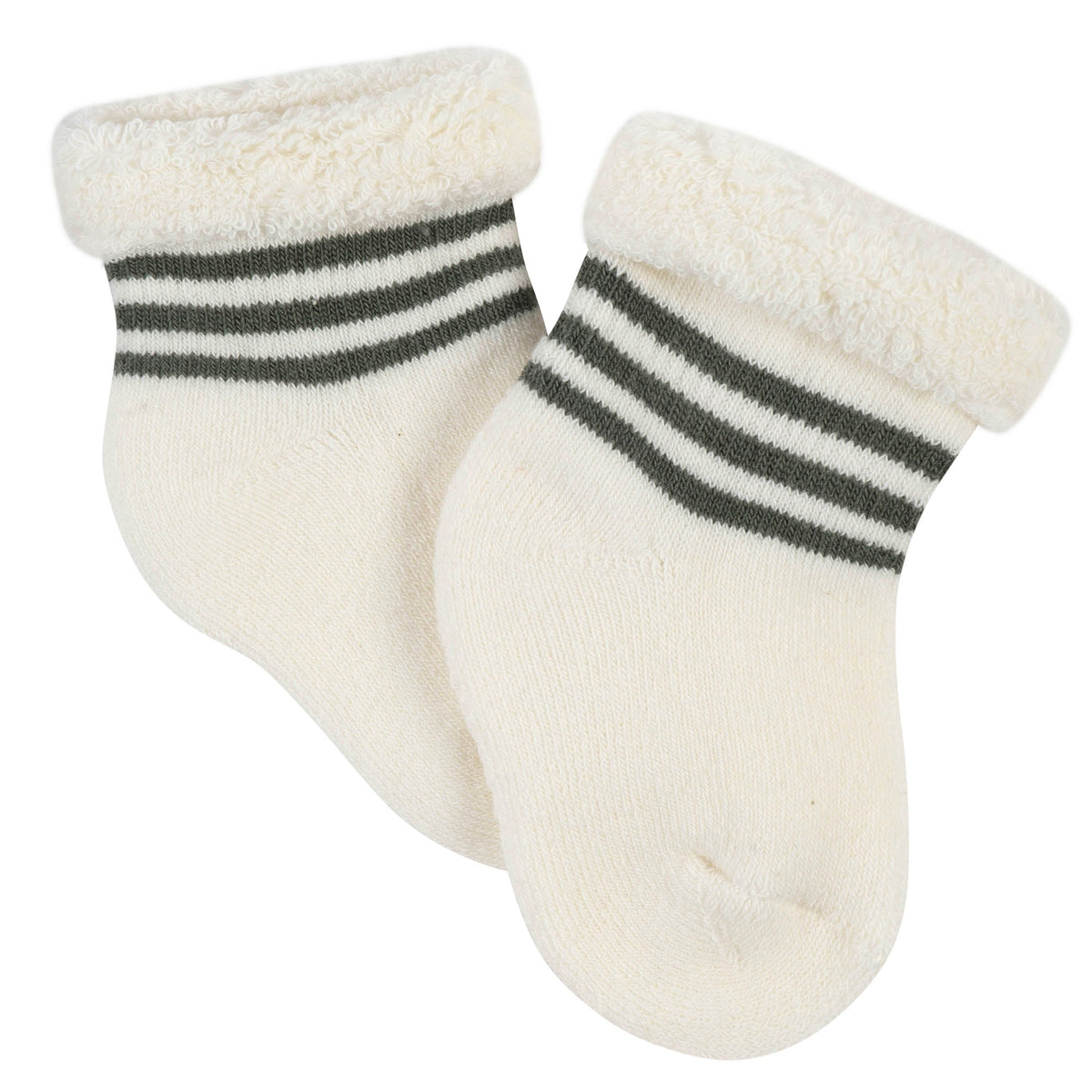 6-Pack Baby Boys Bear Wiggle-Proof Terry Bootie Socks, additional view 3