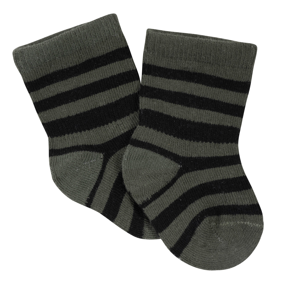 6-Pack Baby Boys Bear Wiggle-Proof Jersey Crew Socks, additional view 5