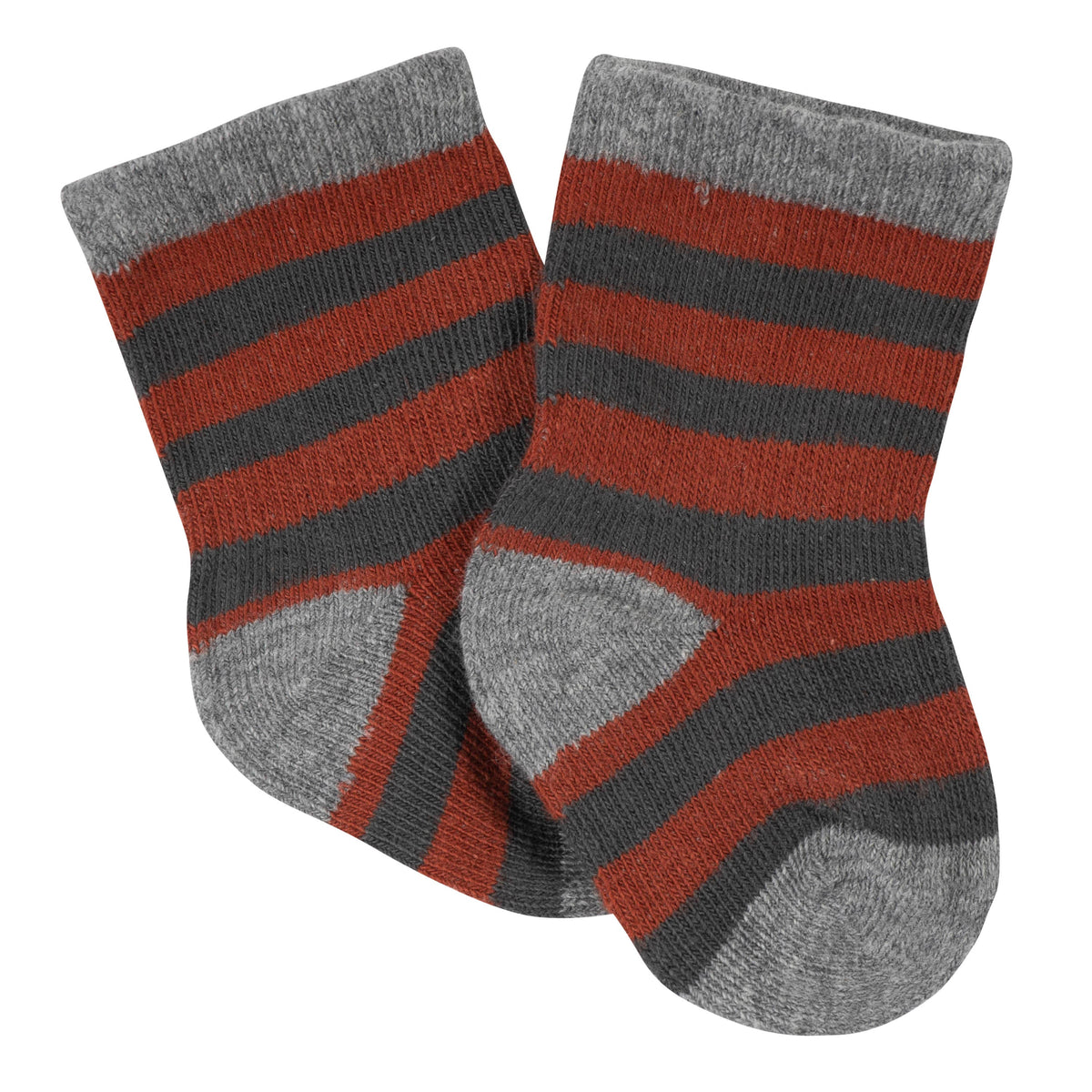 6-Pack Baby Boys Dino Wiggle-Proof Jersey Crew Socks, additional view 5