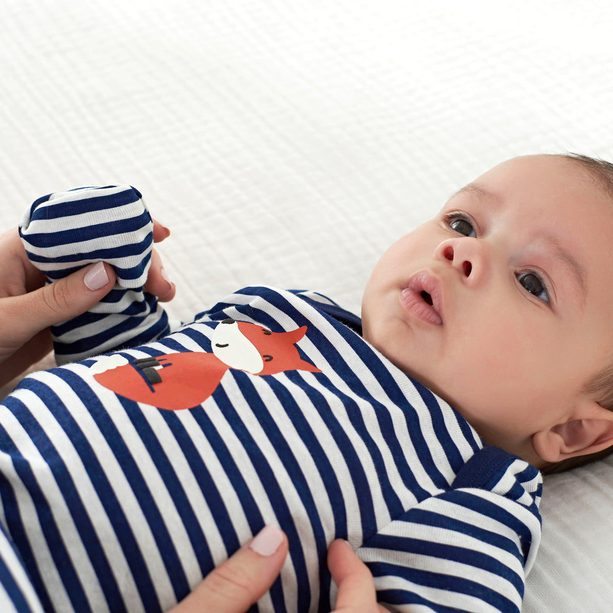 2-Pack Baby Boys Fox Gowns, lifestyle photo 1