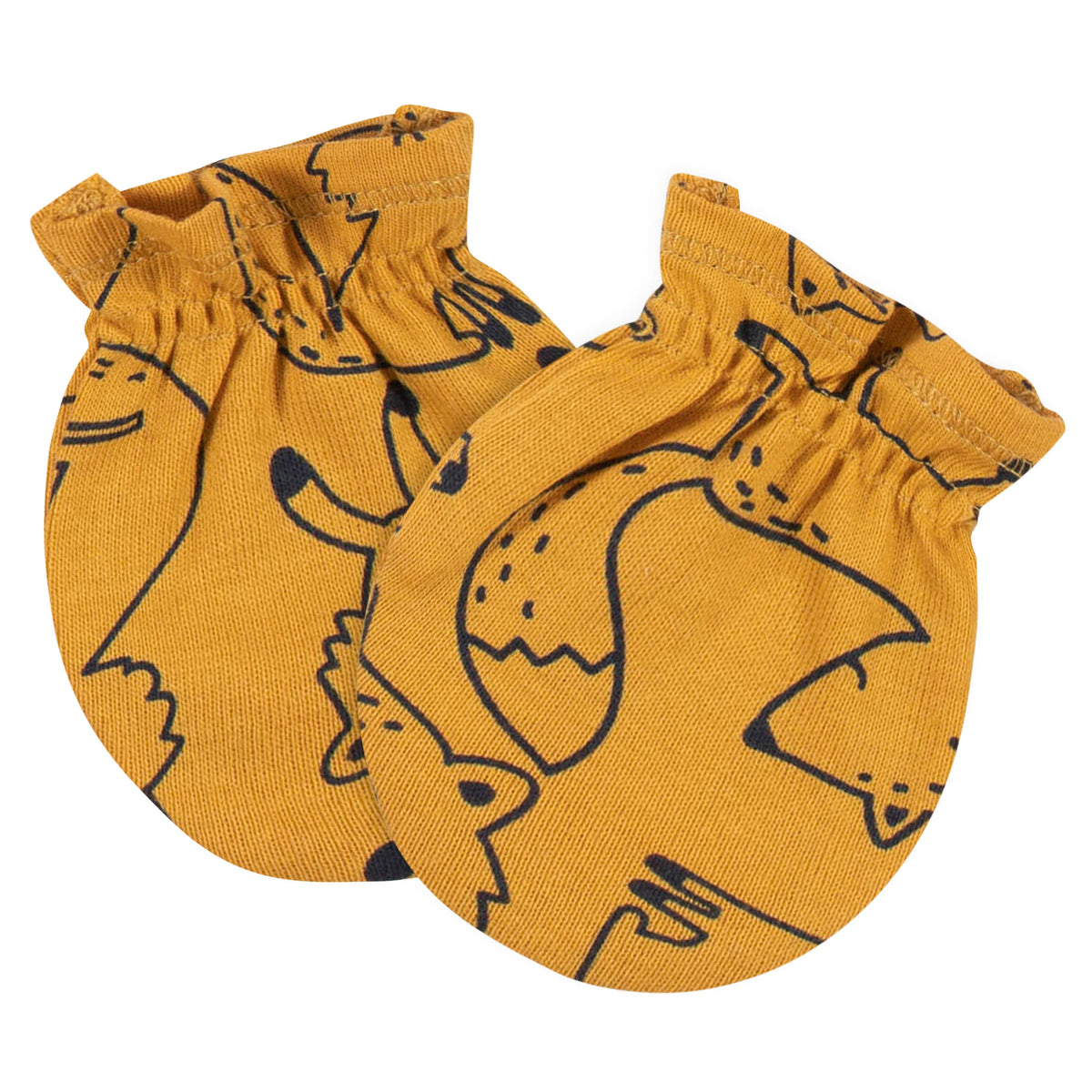 4-Pack Baby Boys Fox No Scratch Mittens, additional view 3