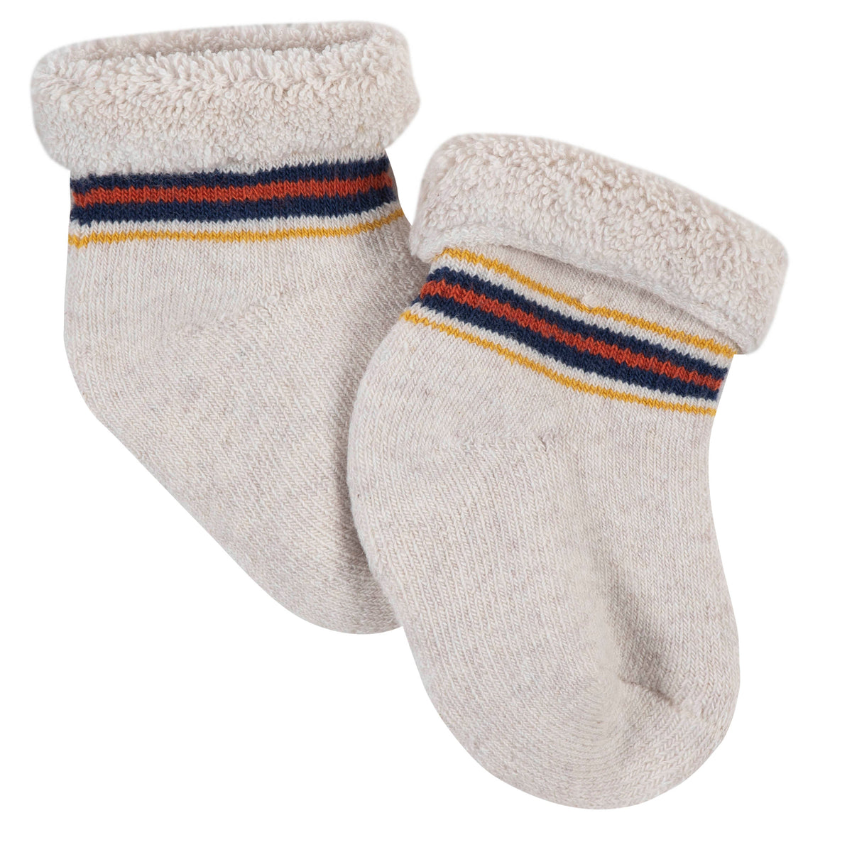 6-Pack Baby Boys Fox Wiggle-Proof Terry Bootie Socks, additional view 3