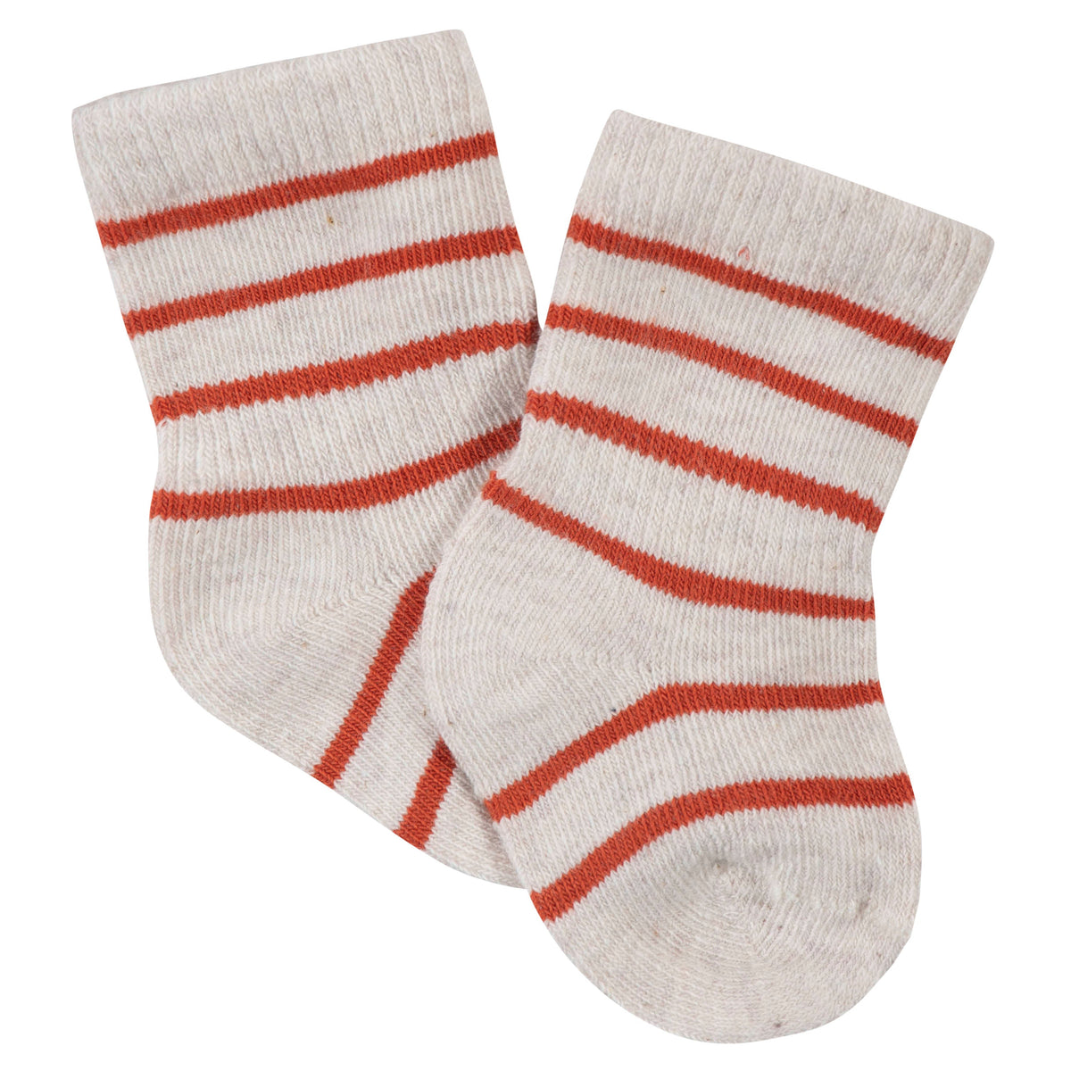 6-Pack Baby Boys Fox Wiggle-Proof Jersey Crew Socks, additional view 5