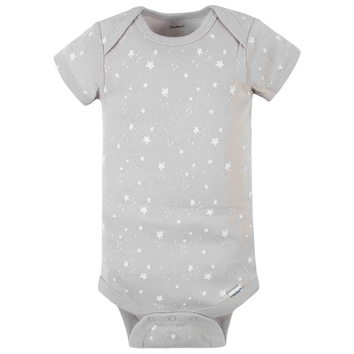 4-Pack Baby Neutral Baby Animals Short Sleeve Onesies Bodysuits, additional view 4