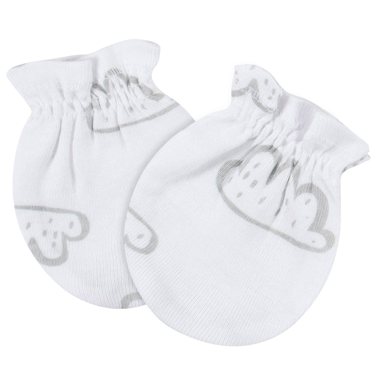 4-Pack Baby Neutral Baby Animals No Scratch Mittens, additional view 3