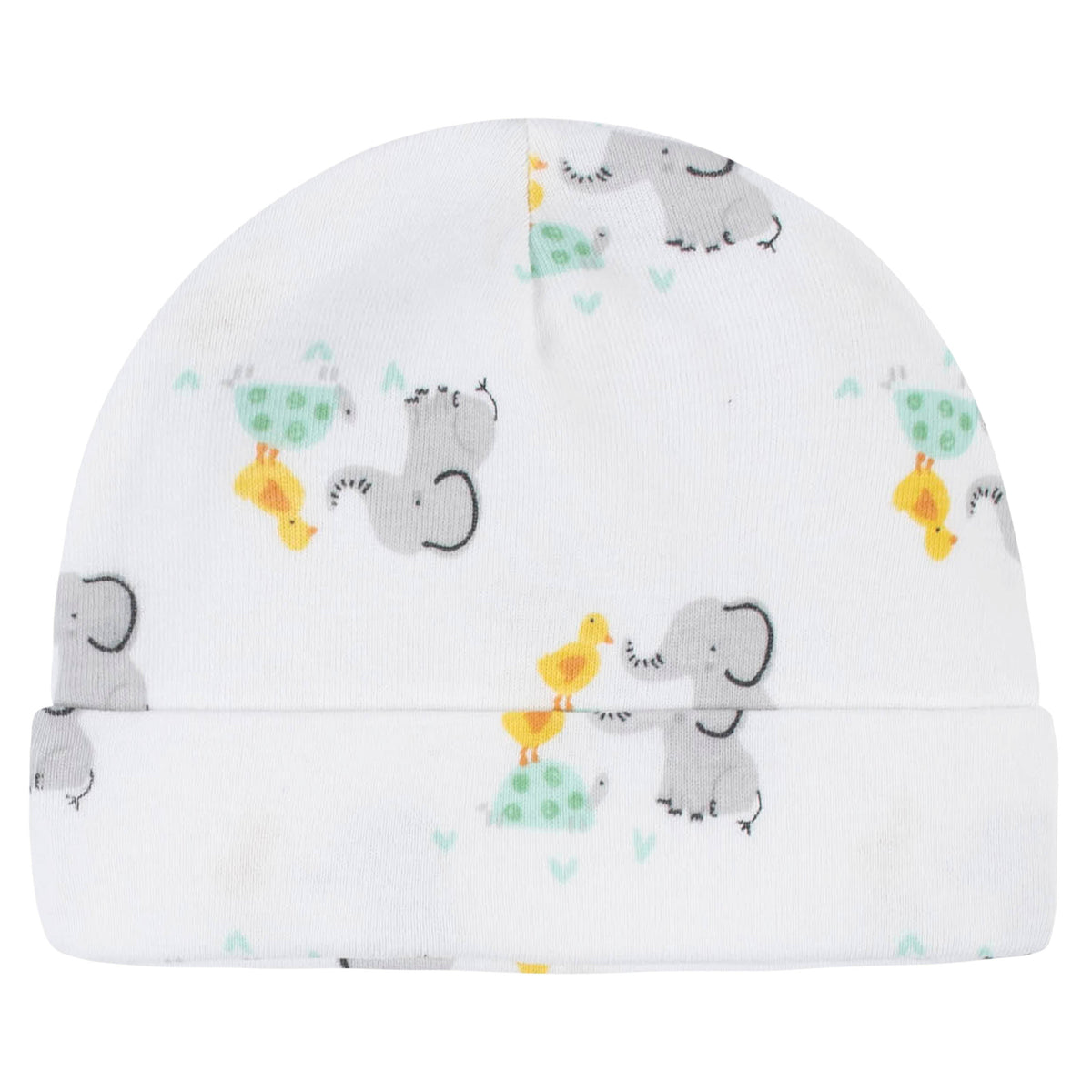 4-Pack Baby Neutral Baby Animals Caps, additional view 2