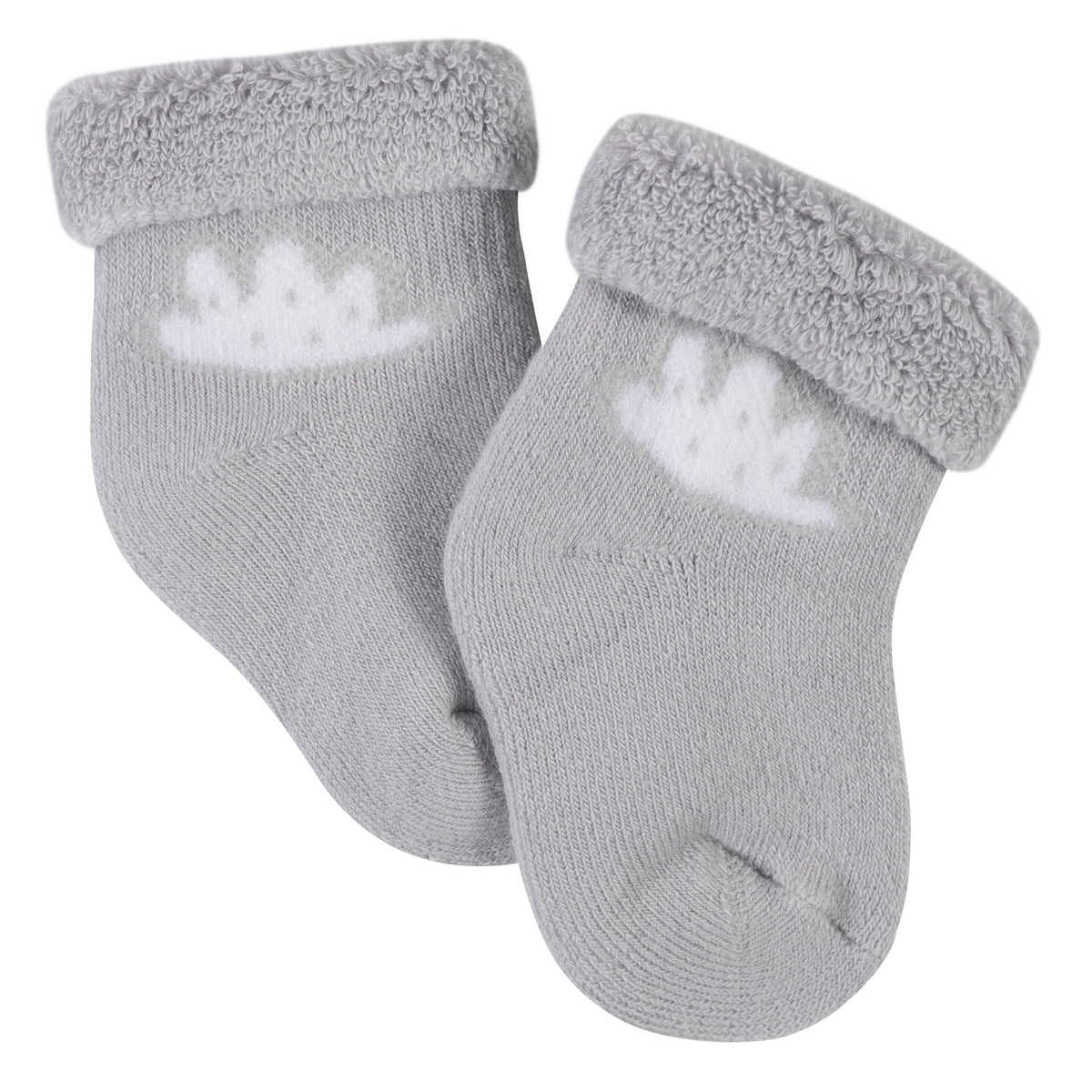 6-Pack Baby Neutral Baby Animals Wiggle-Proof Terry Bootie Socks, additional view 2